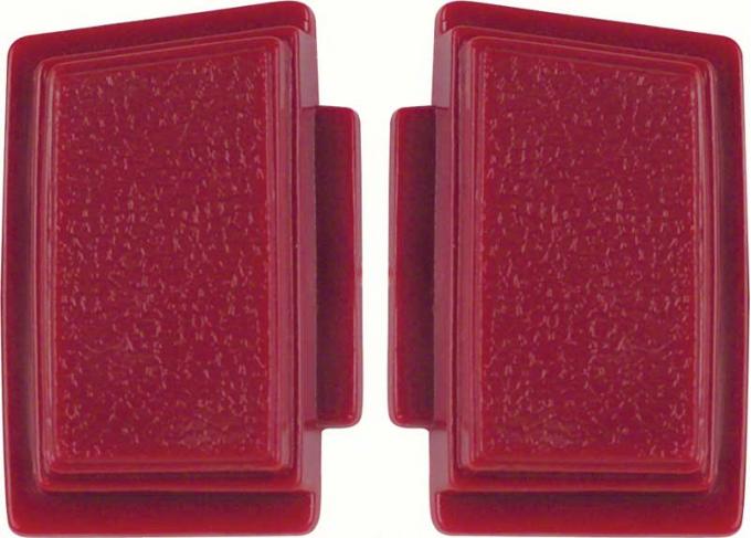 OER 1969-70 Steering Wheel Horn Button Red (pair) K213R