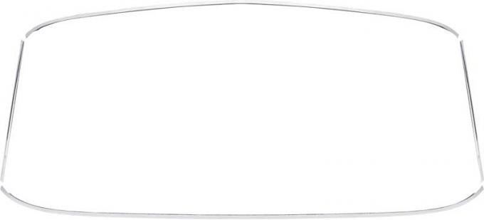 OER 1962-67 Chevy II Nova, Front Windshield Molding Set, 2 Door, Hardtop, Convertible, 4 Piece Set 14384