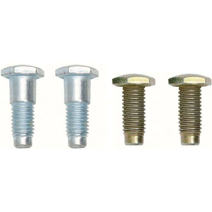 1967-72 Chevy, GMC, Seat Belt Bolt Kit, Front Bench Seat Applications with Lap Belts, Coarse Thread, 4 Piece