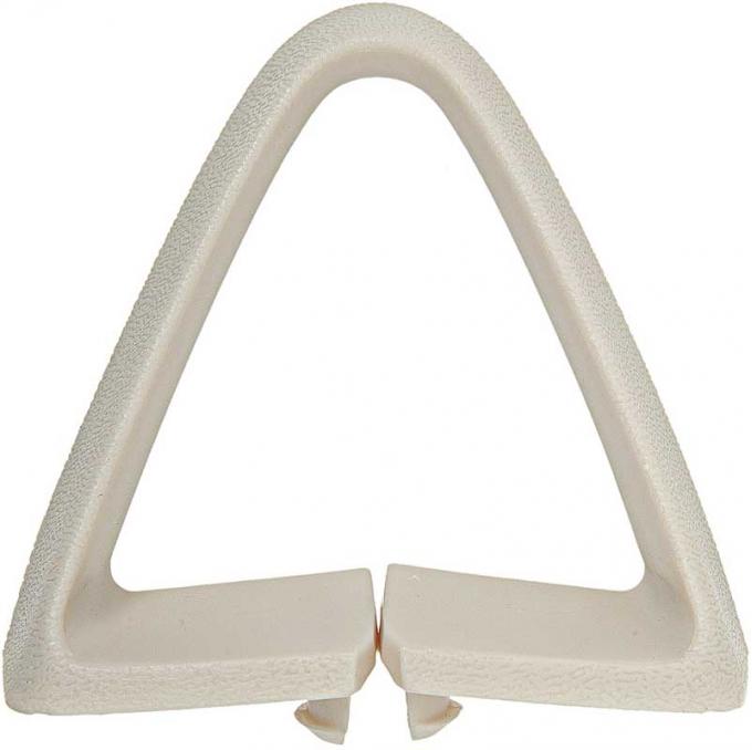 OER 1974-81 Bucket Seat Belt Guide , Triangle , White , Each 9793576