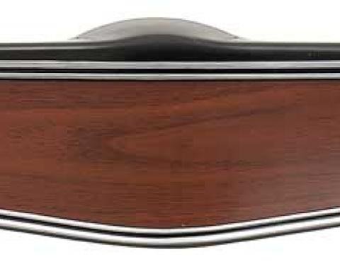 OER 1969-70 Cherrywood Steering Wheel Shroud With Silver Trim 3972735