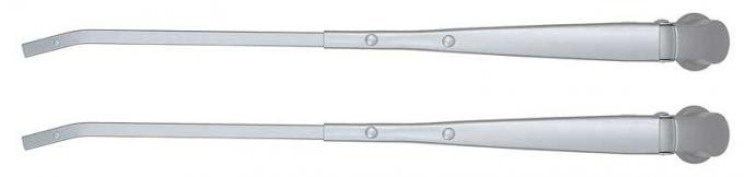 OER 1962-69 GM Wiper Arm Set, 13" Long, Silver Painted, Pair *GS670