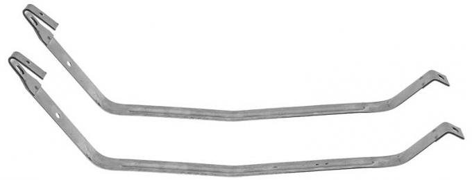 OER 1968-72 Chevy II & Nova - Fuel Tank Mounting Straps - Stainless Steel FT2101B