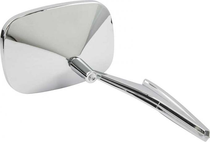 OER 1968-72 Chevrolet/Pontiac, Exterior Door Mirror, Chrome, Ribbed, RH Passenger Side, OE Replacement 3914754X