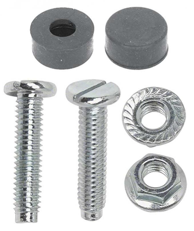 OER 1959-77 GM Hood Adjust Rubber Bumpers And Bolt Set , Various Models *881391