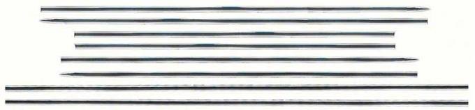 OER 1968-74 Chevy II / Nova Lower Side Body Molding Set - 8 Piece - Deluxe Exterior C2389