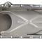 1958-79 Chevrolet Small Block, Chrome Oil Pan, 4 Quart, Driver Side Dipstick Location