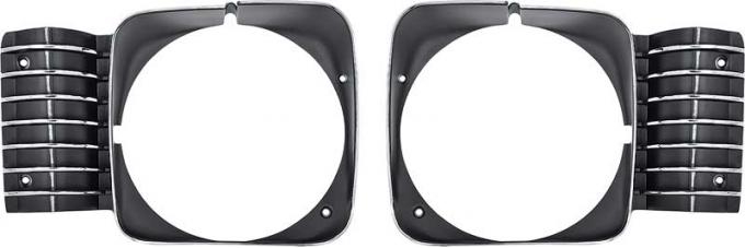 OER 1969-72 Nova Headlamp Bezels - Standard Replacement C1671A