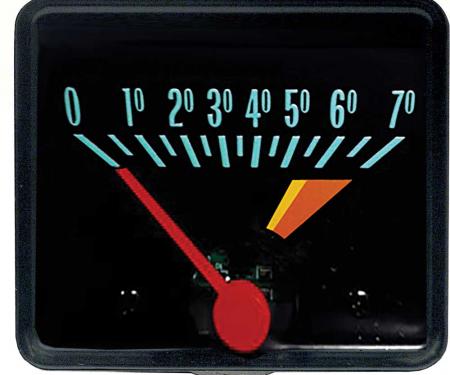 OER 1969 Nova, In Dash Tachometer, 6000 Redline, Light Green Numbers 6469362