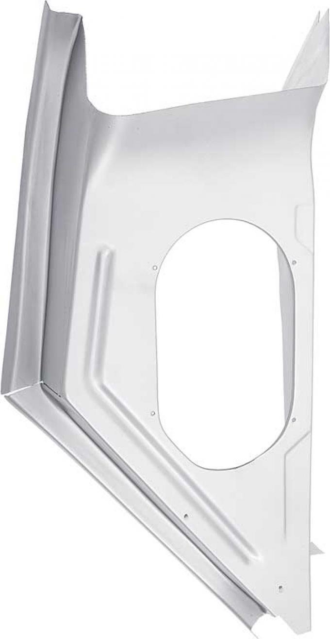 OER 1966-67 Chevy II Nova, Cowl Shoulder Panel, RH Passenger Side, Silver Weld Thru Coated 153049