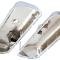 OER 1965-91 Chevrolet, Chrome Valve Covers, 396ci, 427ci, 454ci, Big Block, with Brake Booster Notch, without Baffles Pair T9504