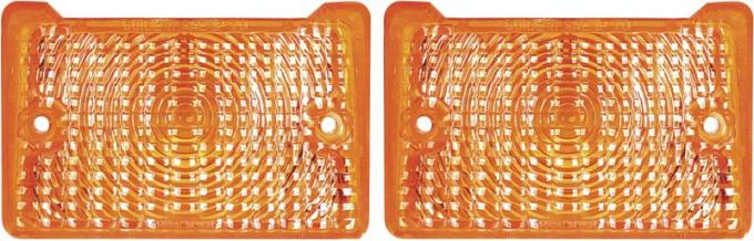 OER 1971-72 Nova Park Lamp Lenses Amber - Standard Replacement CM3061A