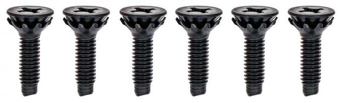 1962-67 Chevy II, 1967 Camaro, Firebird, Door Hinge Screw Set, Countersunk, 6 Piece Set
