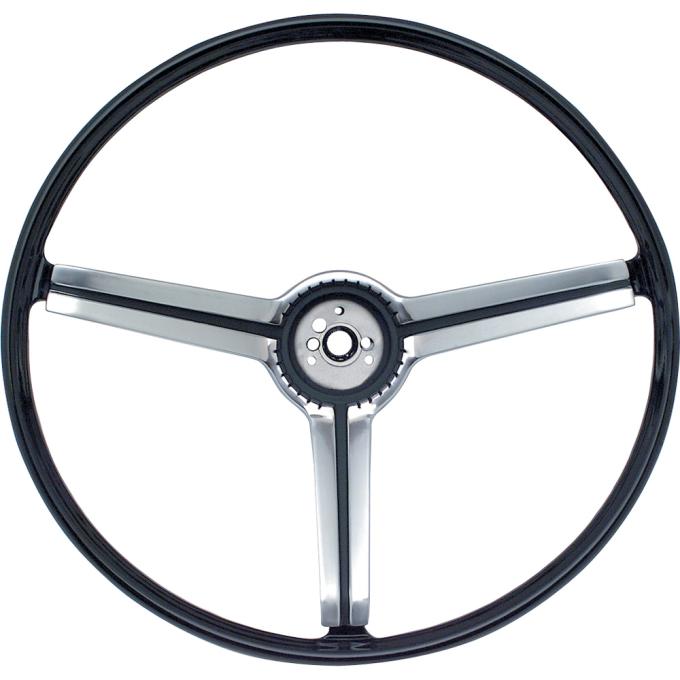 OER 1968 Chevrolet Steering Wheel, with Brushed Chrome Insert 9747536