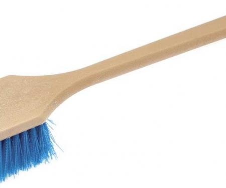 OER Scrub Brush Strong Bristles Straight Head 18" Handle Blue K89837
