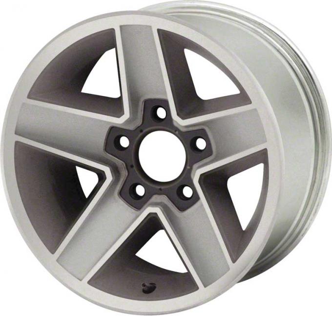 OER 1982-87 Camaro Z28 N90 15" x 7"Aluminum Wheel 5 x 4-3/4" Bolt Pattern 4-1/4" Backspace - Each 12322686