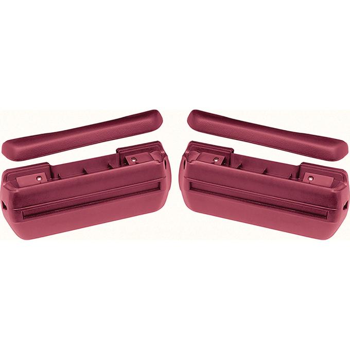 1968-72 Standard Red Front Arm Rest Kit
