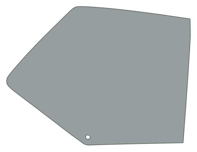 OER 1973-74 Nova 2 Door Coupe Quarter Window Glass Smoke Gray Tinted - RH NR4903Y