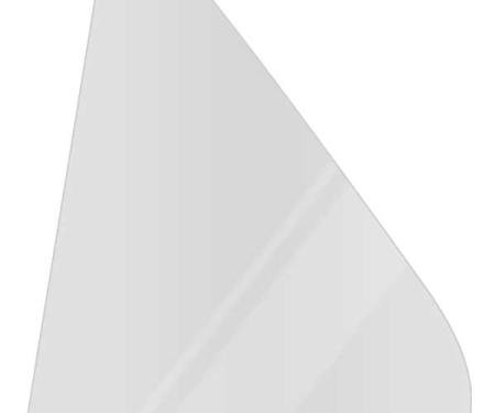 OER 1975-79 Nova, Apollo, Omega, Phoenix, Ventura, Rear Door Vent Window Glass, 4-Door Sedan, Clear Glass, LH Driver Side NR730C