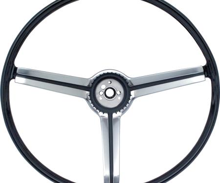 OER 1968 Chevrolet Steering Wheel, with Brushed Chrome Insert 9747536