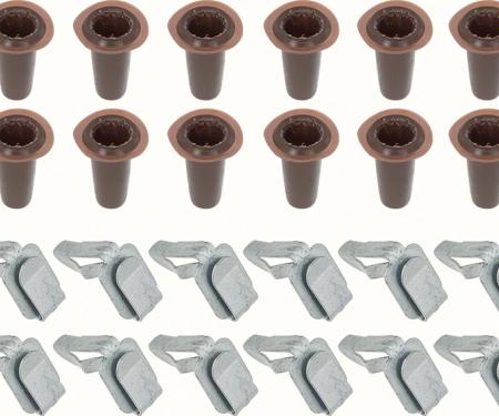 OER 1958-81 GM Door Panel Plugs Clips 24 Pc Set K6581