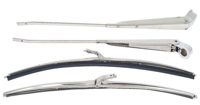 OER 1968-79 Nova, Ventura, Apollo, Omega, Phoenix, Windshield Wiper Arm & Blade Set, Stainless Steel, 16" Blade, 2 Door Coupe *R871