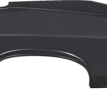 1970-72 Chevrolet Nova, Rear Quarter Panel Skin, with Door Jamb Section, LH Driver Side