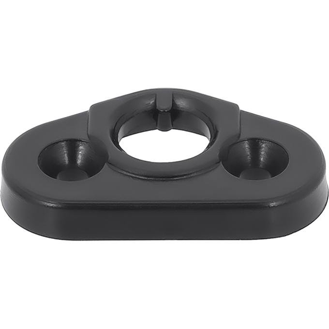 1974-80 GM, Shoulder Belt Guide Escutcheon, Black, Each