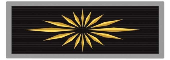 1965-66 Impala, Bel Air, Caprice, Seat Belt Emblem Set, Embossed, Starburst, Gold Starburst, Pair