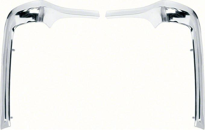 OER 1968-72 Chevy II / Nova Eyebrow Moldings - Pair K499