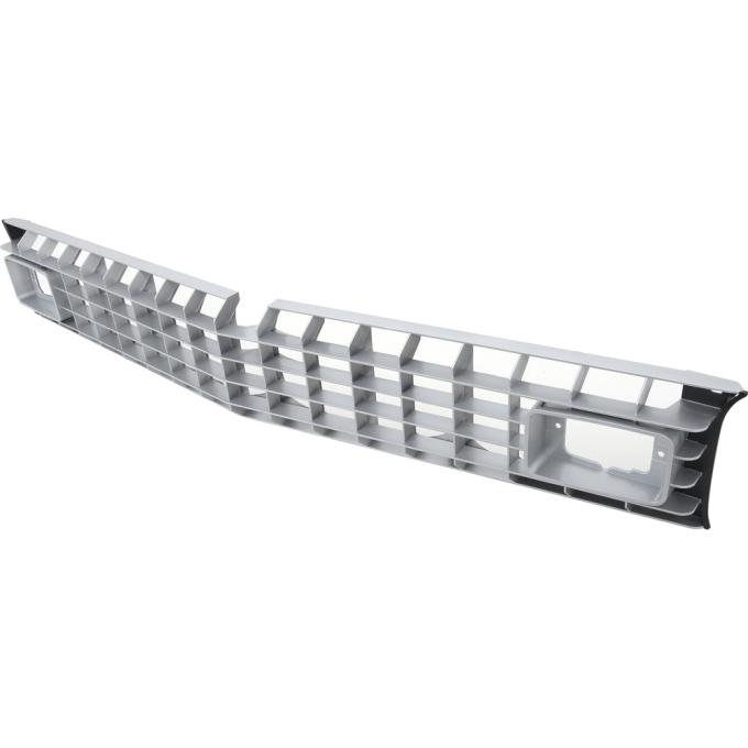 1973-74 Chevrolet Nova, Front Grill, with Rally, Custom, Silver with Black Accents