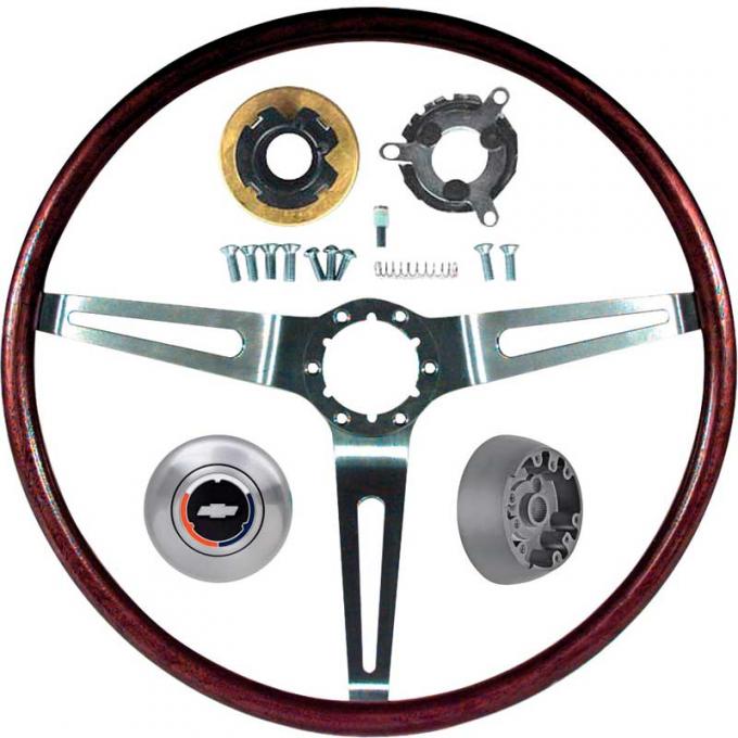 OER 1969 Camaro, Impala / Full Size, Nova with Tilt Wheel Rosewood Steering Wheel Kit *R6534