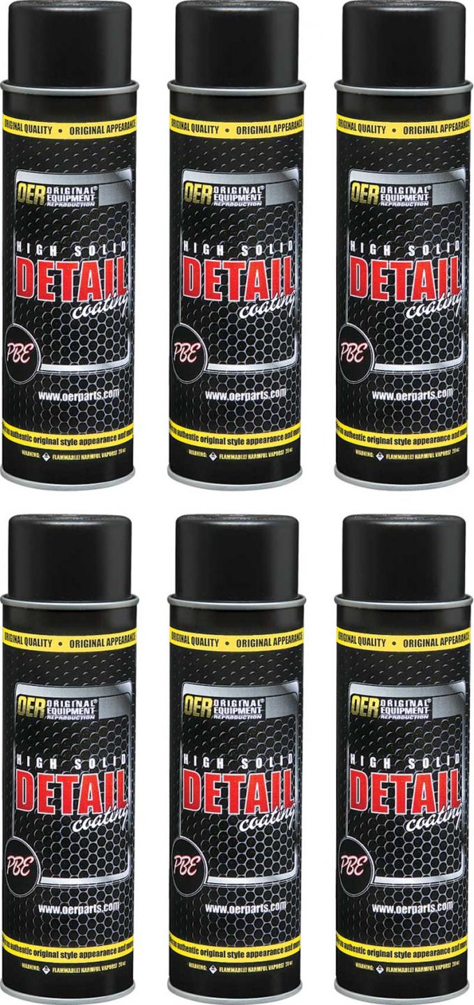 OER Dark Gray High Solids Detail Coating Case of 6 - 20 Oz Aerosol Cans *K89681