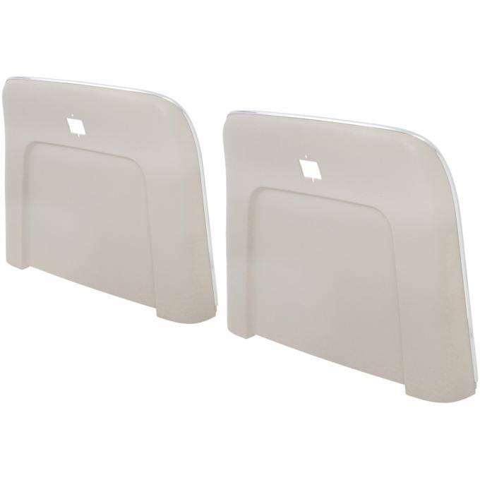 OER 1969-72 Buick, Cadillac, Chevrolet, Oldsmobile, Pontiac, Strato Bench or Bucket, Seat Back Panels, Sandalwood / Off White ABS N1030