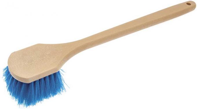 OER Scrub Brush Strong Bristles Straight Head 18" Handle Blue K89837