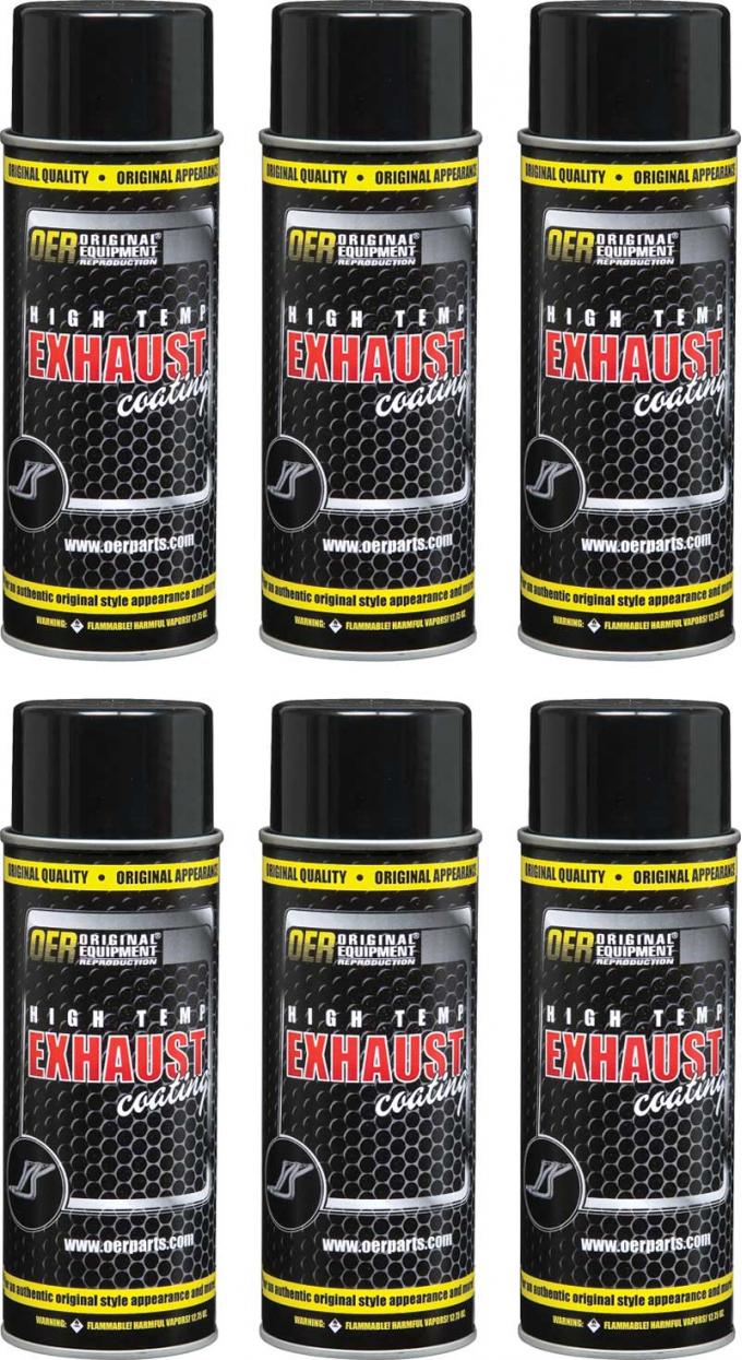 OER Cast Iron Gray Hi-Temp Exhaust Coating Case of 6- 16 Oz Aerosol Can *K89559