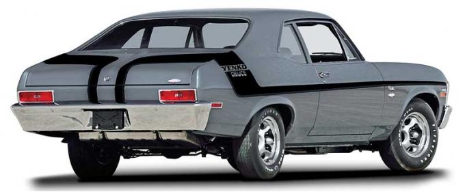 OER 1970 Nova Black Yenko Deuce Stripe Set 14464