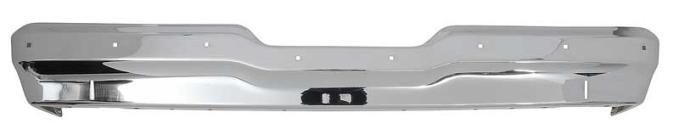 1974 Nova Rear Bumper without Bumper Strip Holes, Chrome