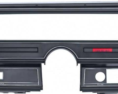 OER 1969-74 Nova, Dash Instrument Bezel, With Warning Lights, Without AC N668204