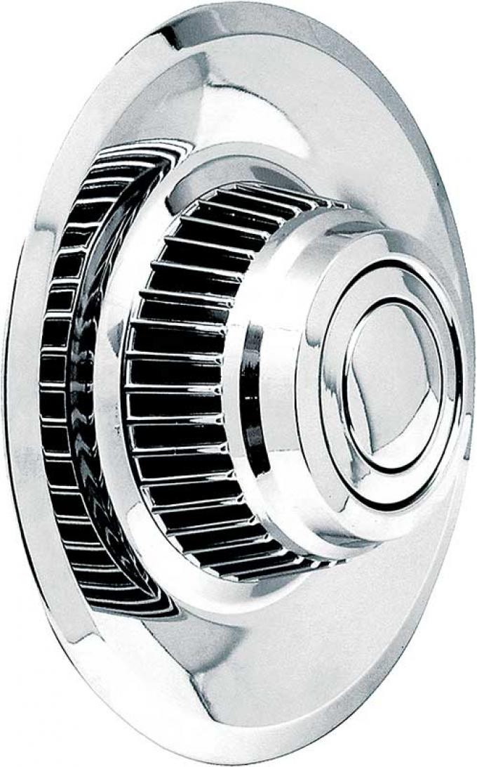 1968-82 Chevrolet, Chrome Rally Wheel Derby & Cap, Short Style, w/o Wording, Each