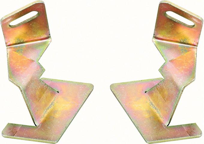OER 1968-72 Chevy II / Nova Lower Windshield Reveal Molding Corner Clips - PR K692
