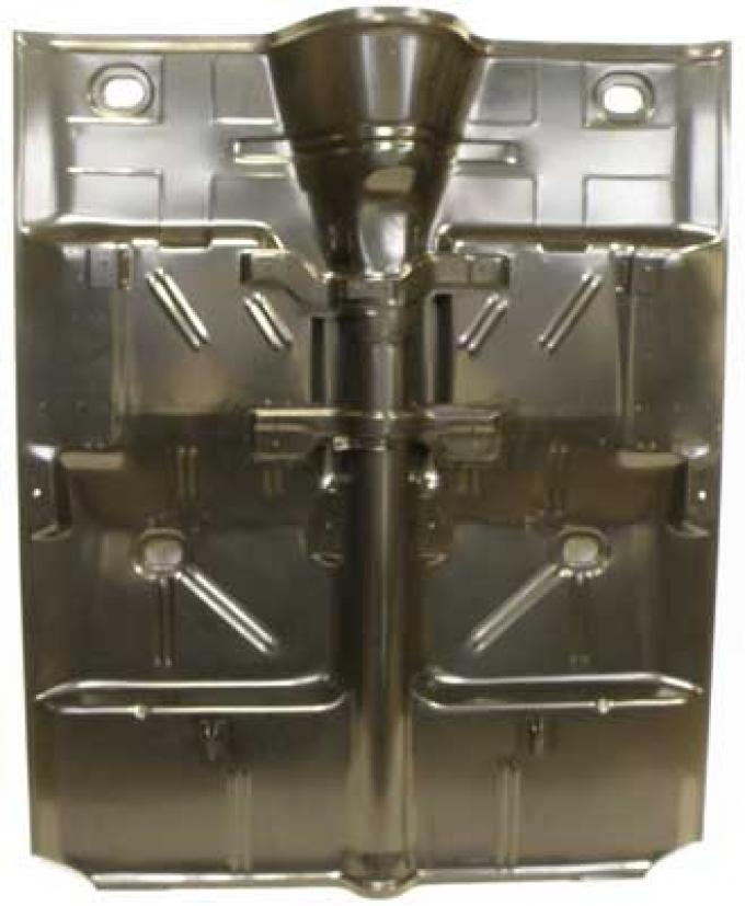 Redline Restomotive® 1962-1967 Chevrolet Chevy II Complete Floor Pan without Trans Hole, with Bucket Seat Mounting Brackets