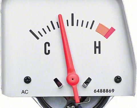 OER 1968-69 Silver Console Temperature Gauge 6489836