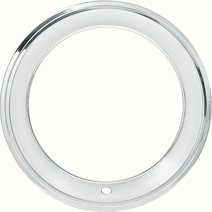OER 15" Stainless Steel 2-3/8" Deep Step Lip Rally Wheel Trim Ring for Reproduction Wheels 39017081