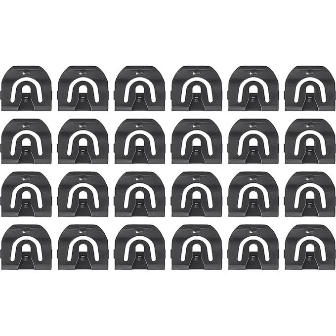 1964-71 GM, Molding Clip Set, Windshield, Quarter, Back Window, OE Design, 24 Piece Set