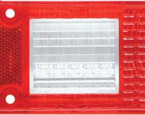 OER 1971-72 Chevy Nova, Tail Light Lens, w/Square Backup Lens, RH Passenger Side, 1971 2nd Design Version 5964514