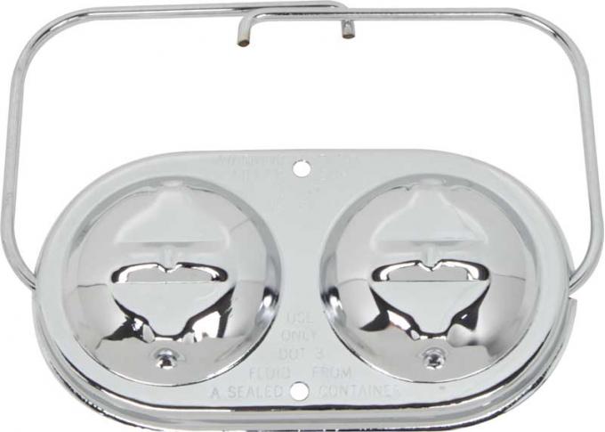 OER Chrome Dual Master Cylinder Cover T9334