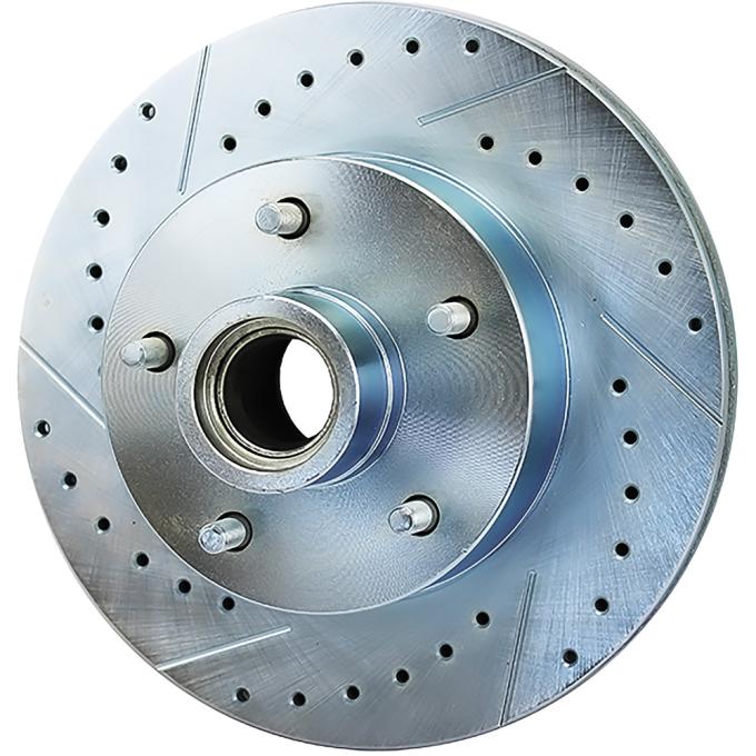 OER 1970-78 Camaro, Firebird, 1973-77 Chevelle, Malibu, 1975-78 Nova, Front Brake Rotor, 11" Diameter, Drilled and Slotted, RH GM5519R
