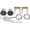 OER 1961-87 Buick, Chevrolet, Pontiac, Olds, Door Lock Set, with Generic Logo Keys, Black 609833