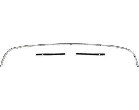 OER 1962-63 Chevy II/Nova, Convertible Top Rear Tack Strip Bow Set, 3-Piece CTS6263